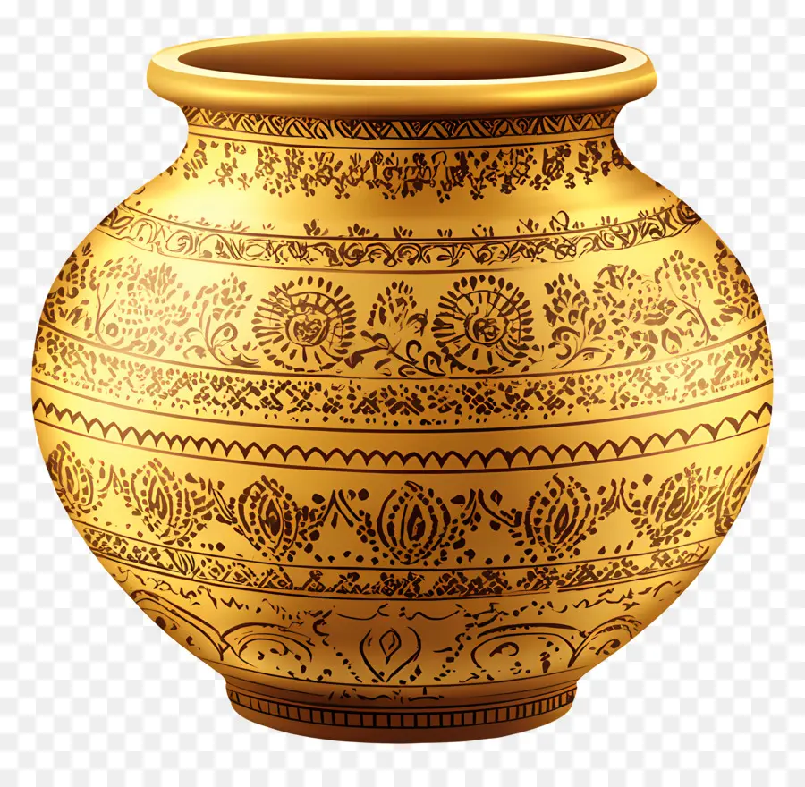 Pot Pernikahan India，Pot Dekoratif PNG