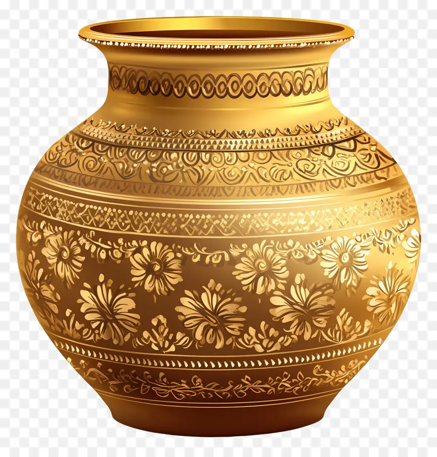 Pot Pernikahan India，Pot Dekoratif PNG