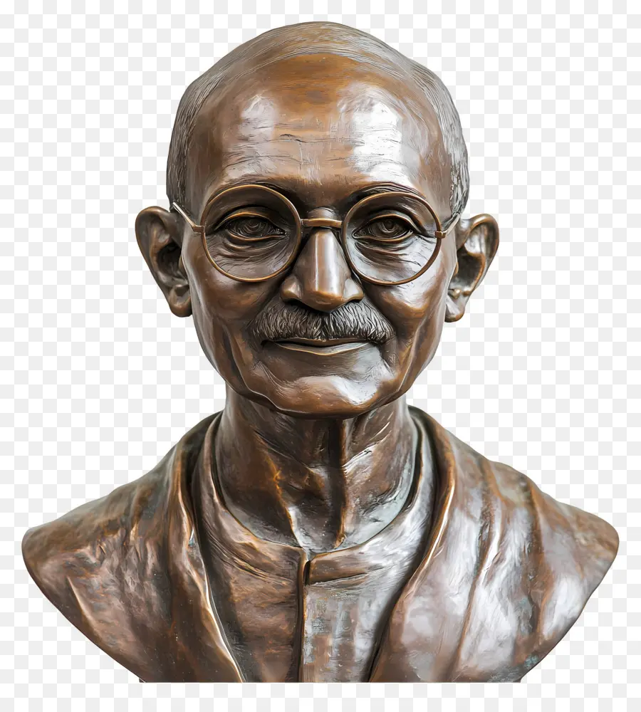 Gandhi Jayanti，Patung Perunggu PNG