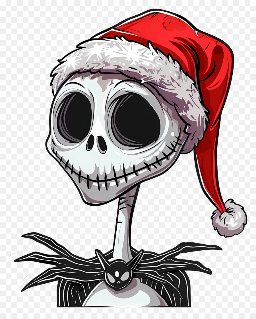 Jack Skellington，Kerangka Topi Santa PNG