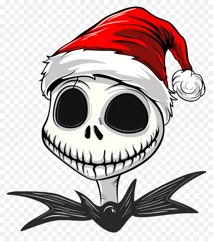 Jack Skellington，Kerangka Topi Santa PNG