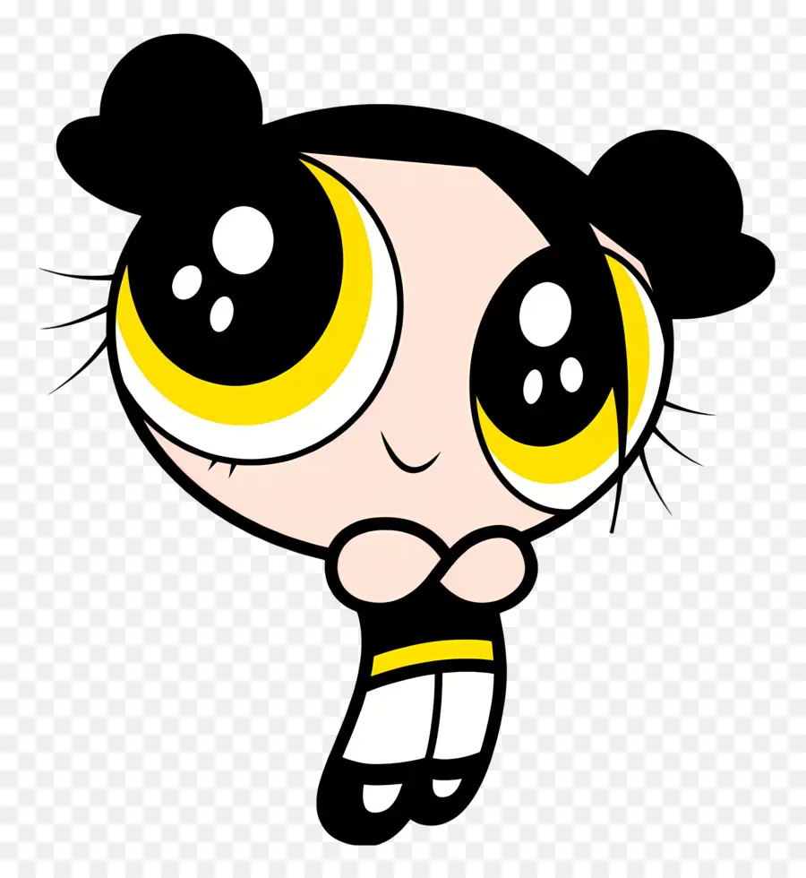 Gadis Powerpuff，Gadis Bermata Kuning PNG