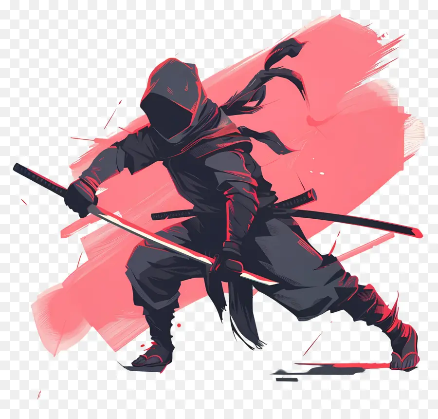 Ninja，Ninja Dengan Pedang PNG