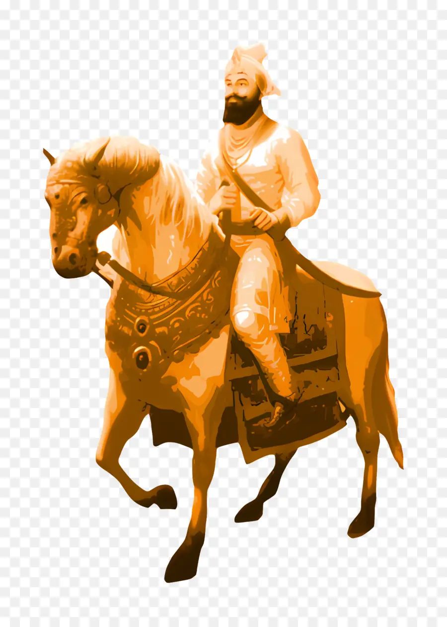 Guru Gobind Singh，Tokoh Sejarah Menunggang Kuda PNG