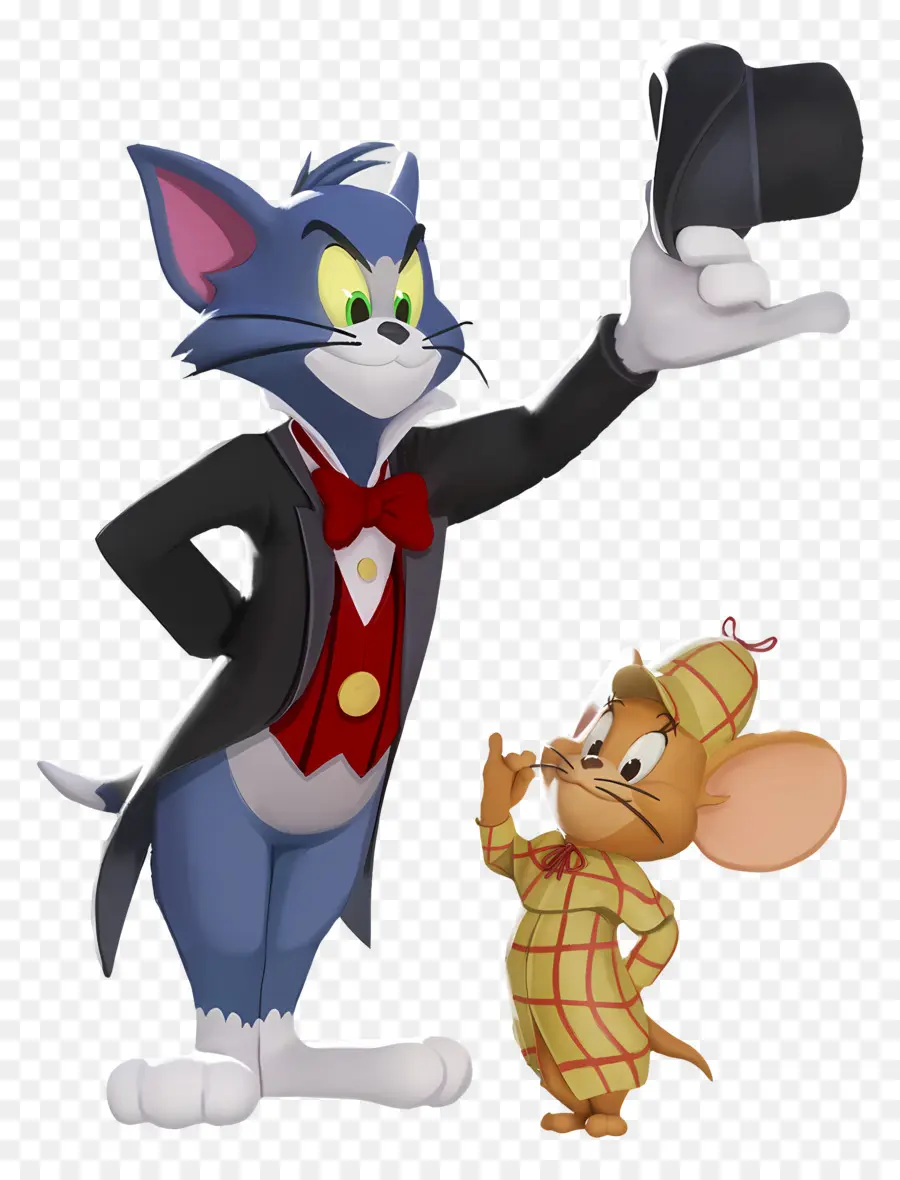 Tom Dan Jerry，Kucing Dan Tikus Dengan Pakaian Formal PNG