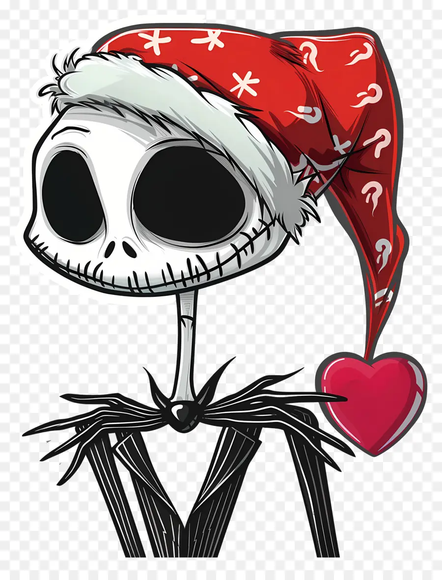 Jack Skellington，Kerangka Topi Santa PNG