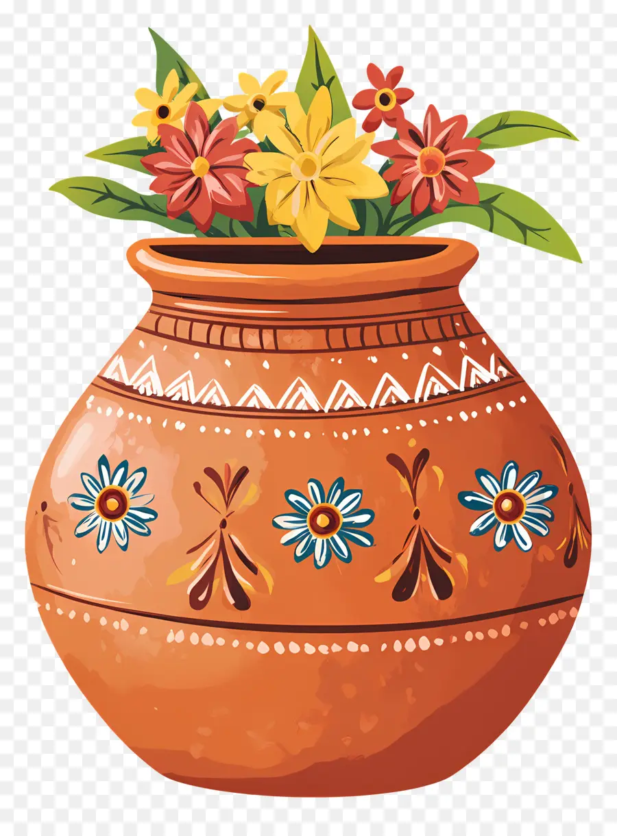 Simbol Pernikahan India，Pot Bunga PNG