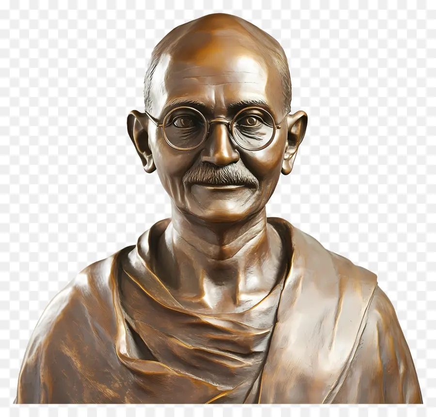 Gandhi Jayanti，Patung Perunggu PNG