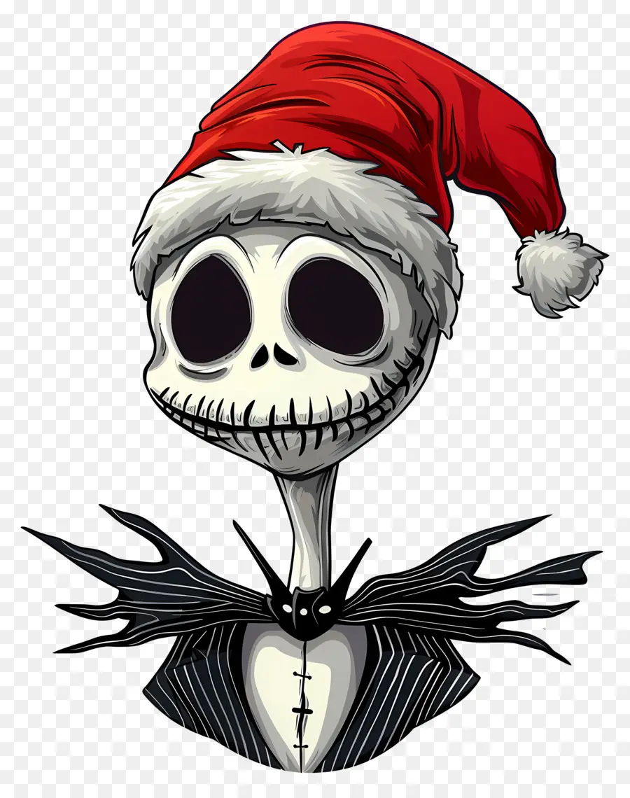 Jack Skellington，Kerangka Topi Santa PNG