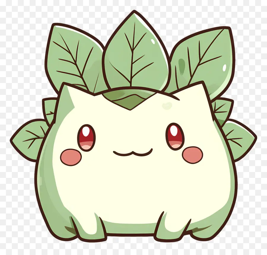 Bulbasaur，Makhluk Kartun Dengan Daun PNG