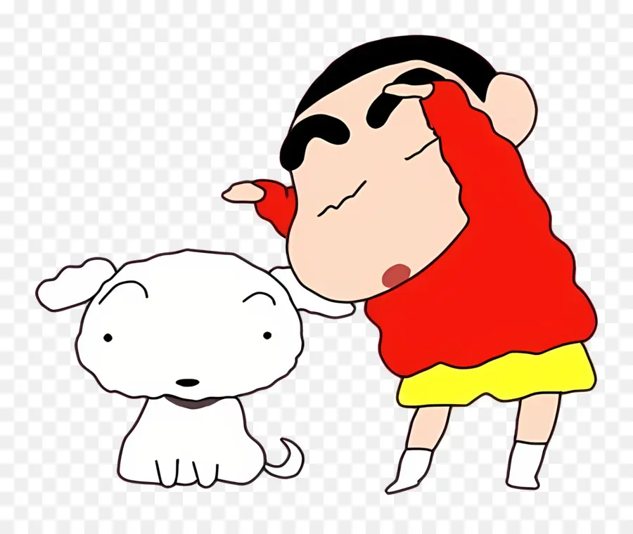 Shinchan，Kartun Anak Laki Laki Menari PNG