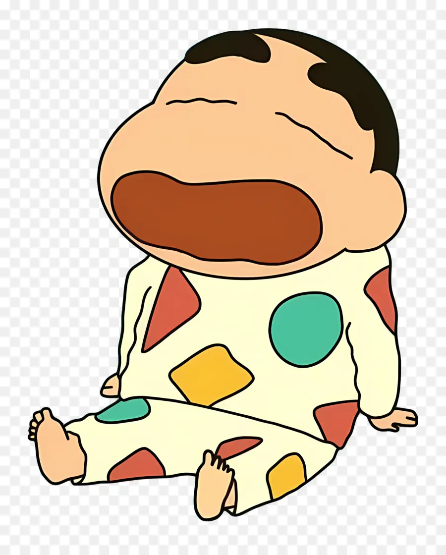 Shinchan，Bocah Kartun Menangis PNG