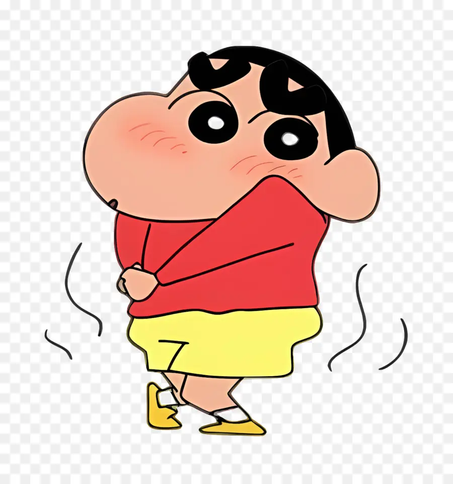 Shinchan，Bocah Kartun Tersipu PNG