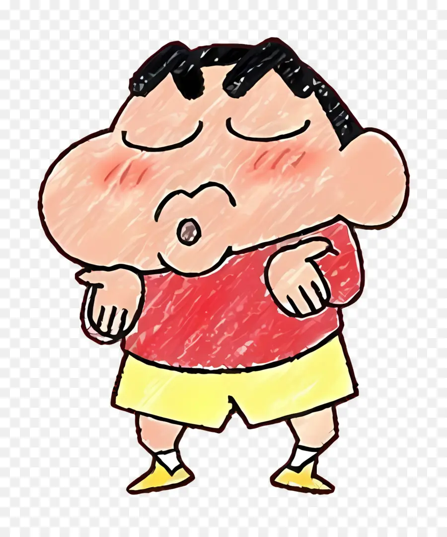 Shinchan，Bocah Kartun Tersipu PNG