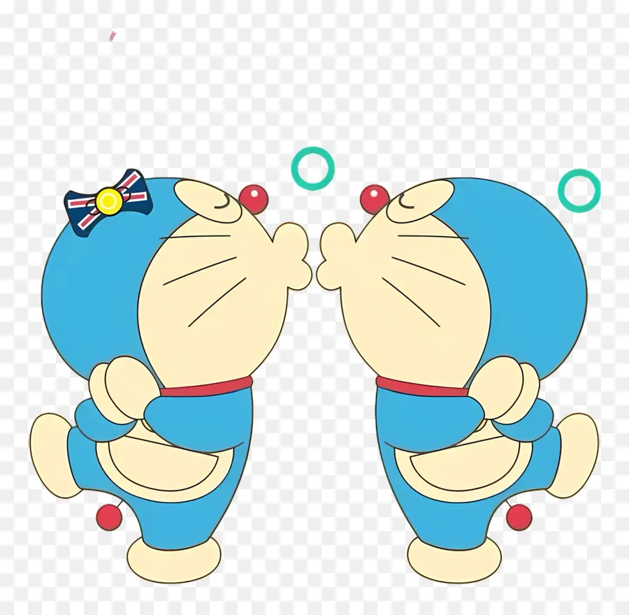 Doraemon，Mencium Robot Biru PNG