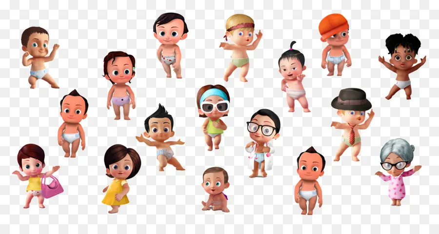 Bayi Luar Biasa，Kelompok Bayi 3d PNG