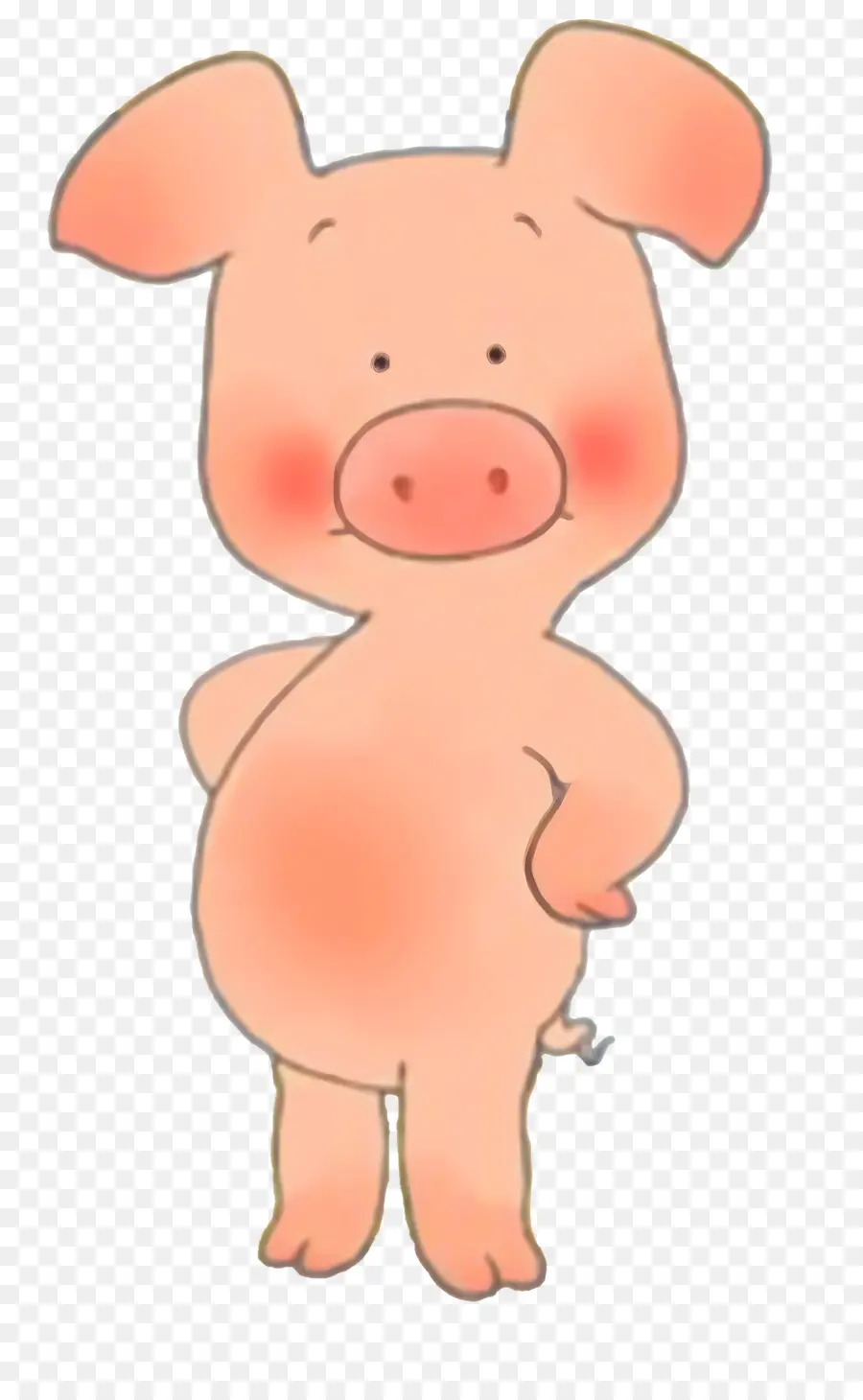 Babi Wibbly，Babi Yang Lucu PNG