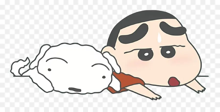 Shinchan，Kartun Anak Laki Laki Dan Anjing PNG