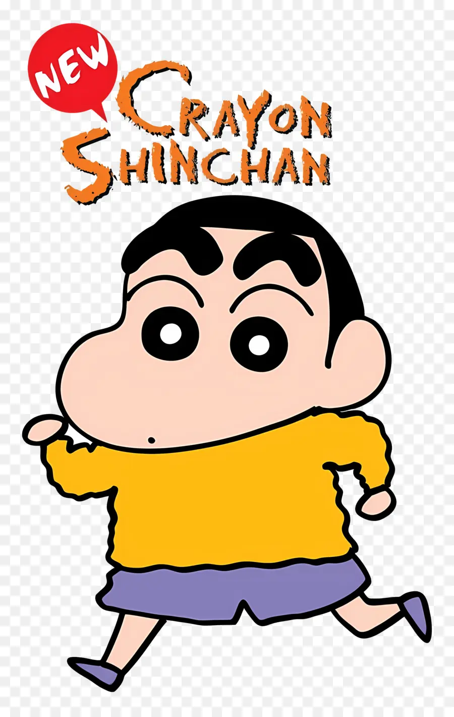 Shinchan，Bocah Kartun Berkemeja Kuning PNG