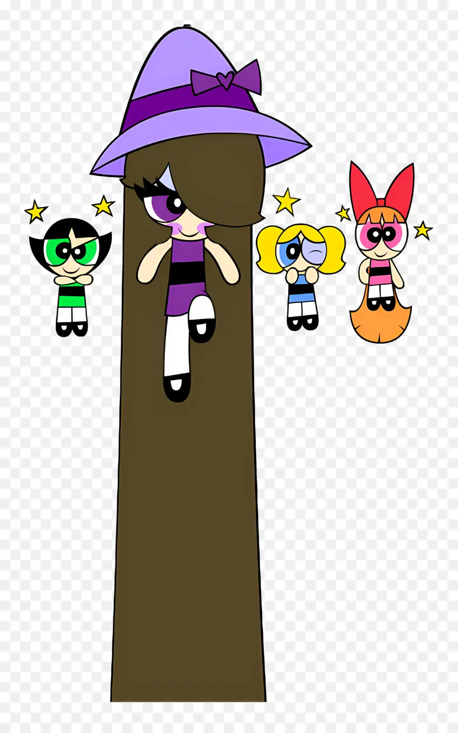 Gadis Powerpuff，Penyihir Kartun PNG