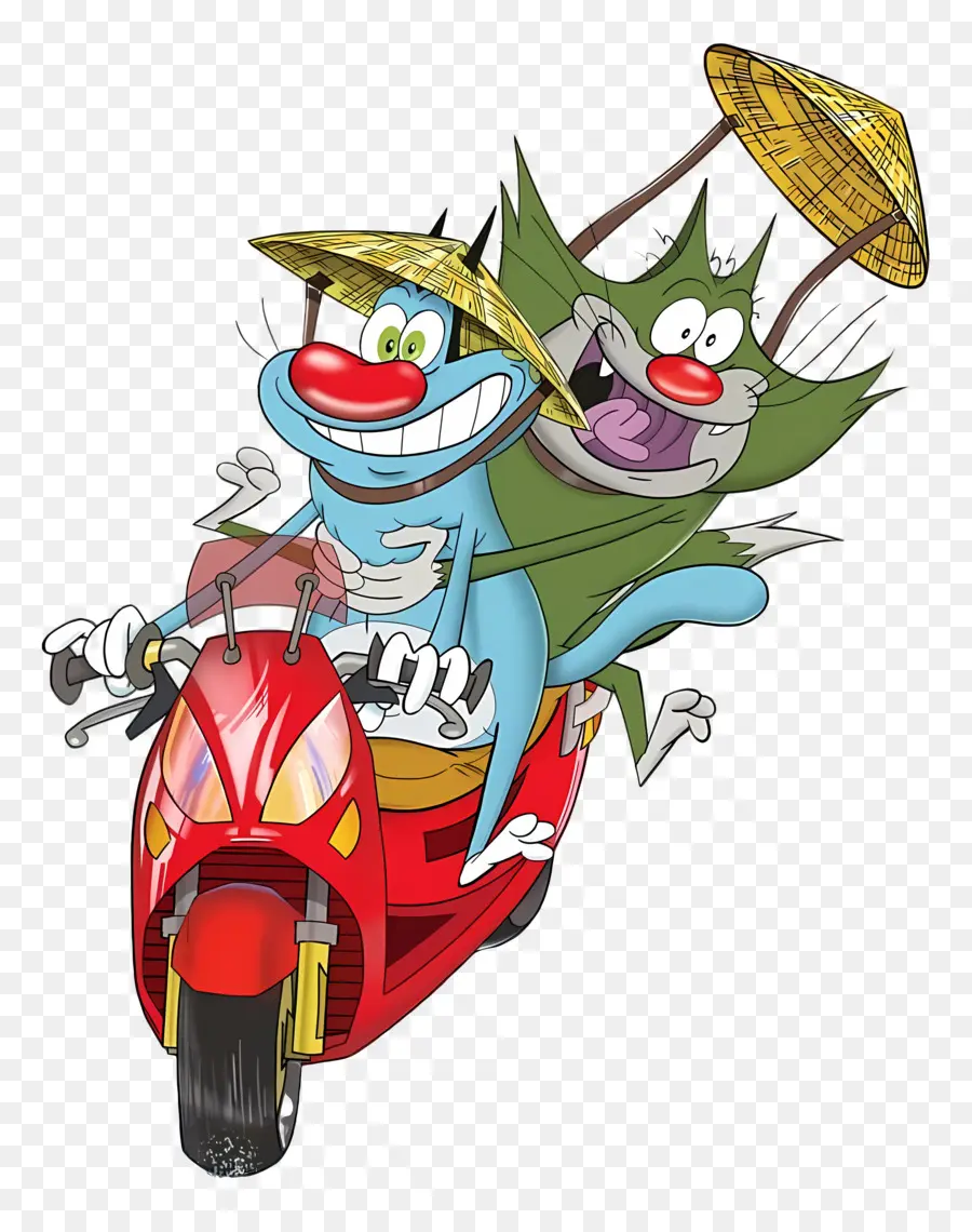 Oggy Dan Kecoak，Kucing Kartun PNG