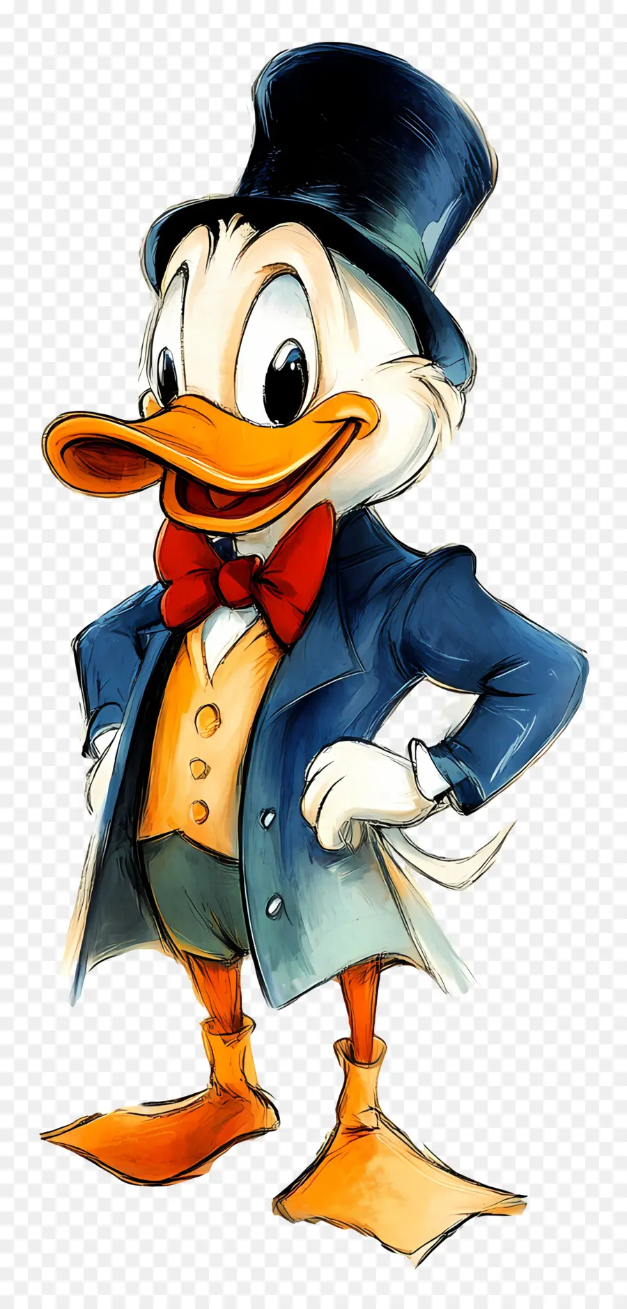 Donald Bebek，Bebek Dalam Pakaian Formal PNG