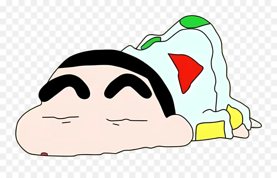 Shinchan，Bocah Kartun Sedang Tidur PNG