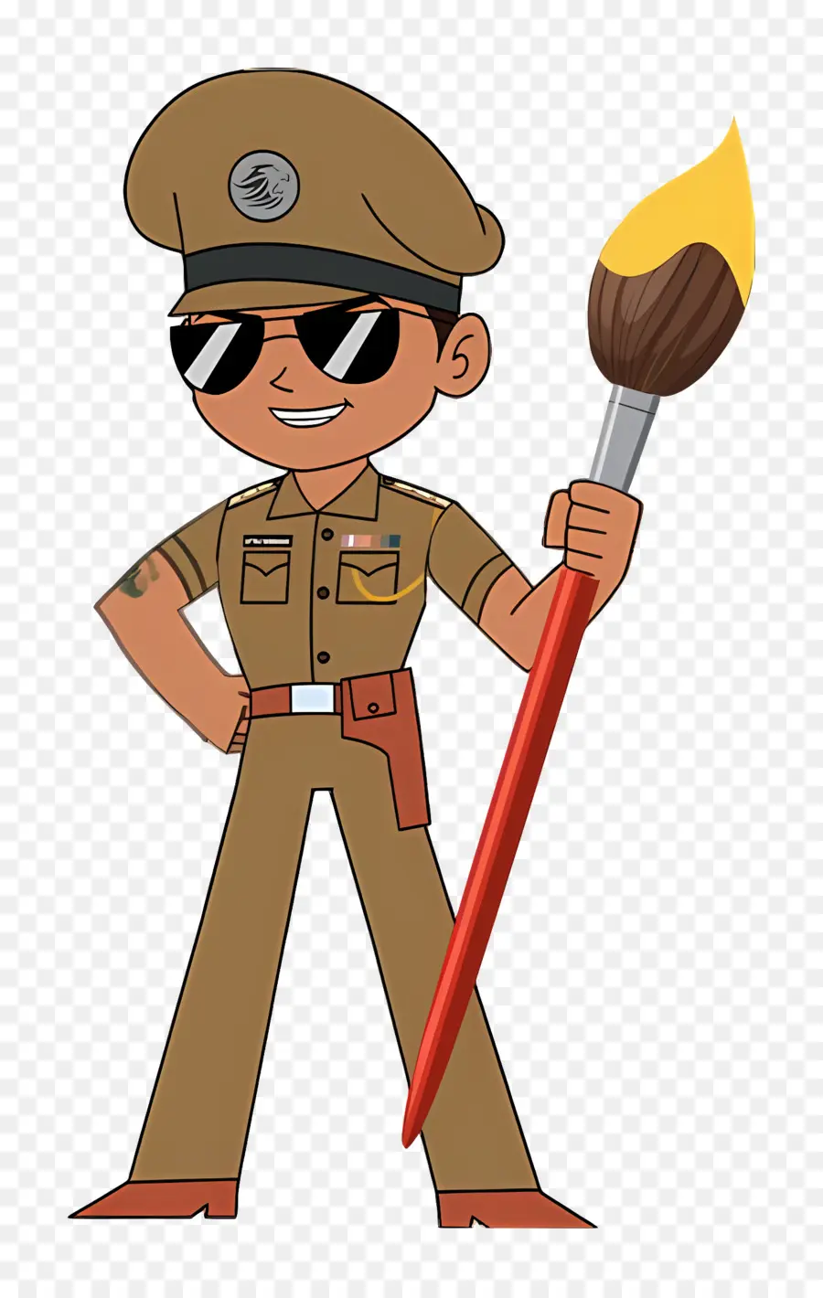 Singham Kecil，Petugas Polisi Kartun PNG