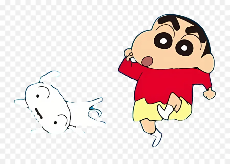 Shinchan，Bocah Kartun Berlari PNG