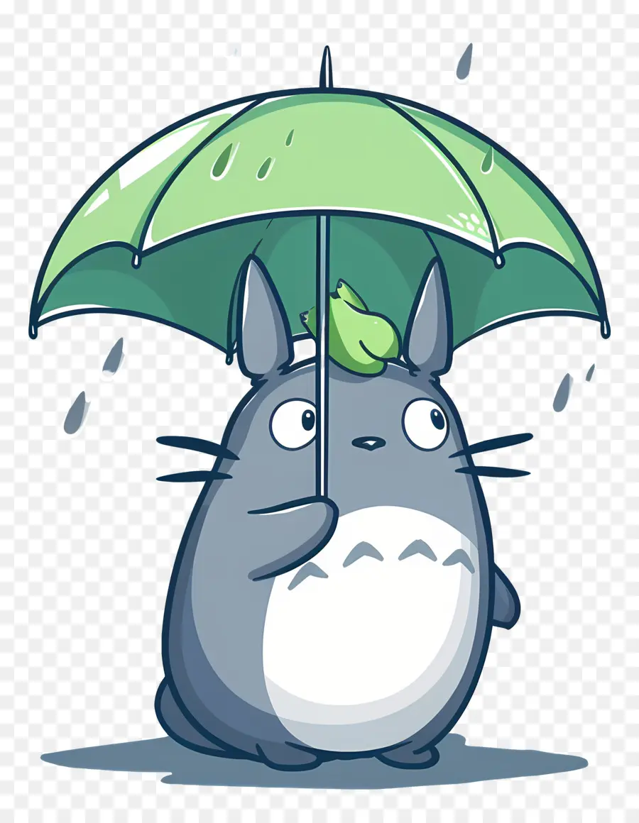 Totoro，Karakter Dengan Payung PNG