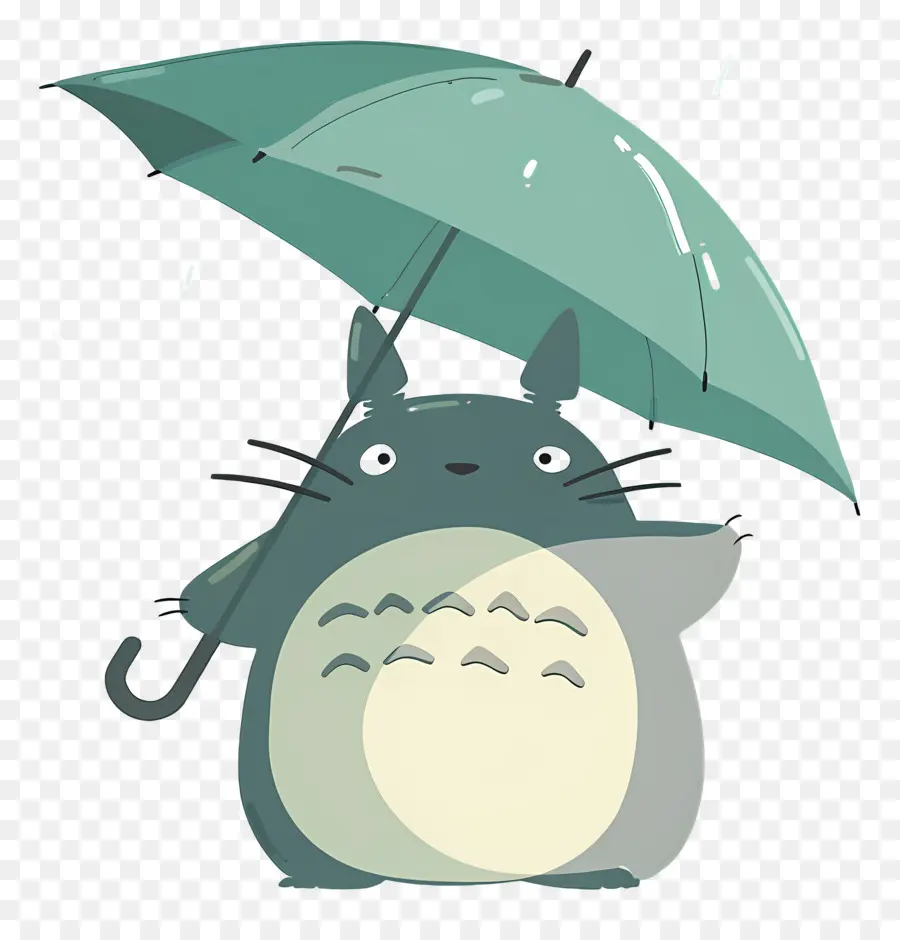 Totoro，Karakter Dengan Payung PNG