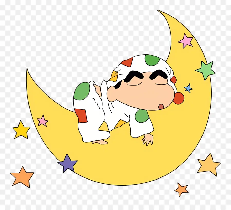 Shinchan，Karakter Kartun Di Bulan PNG