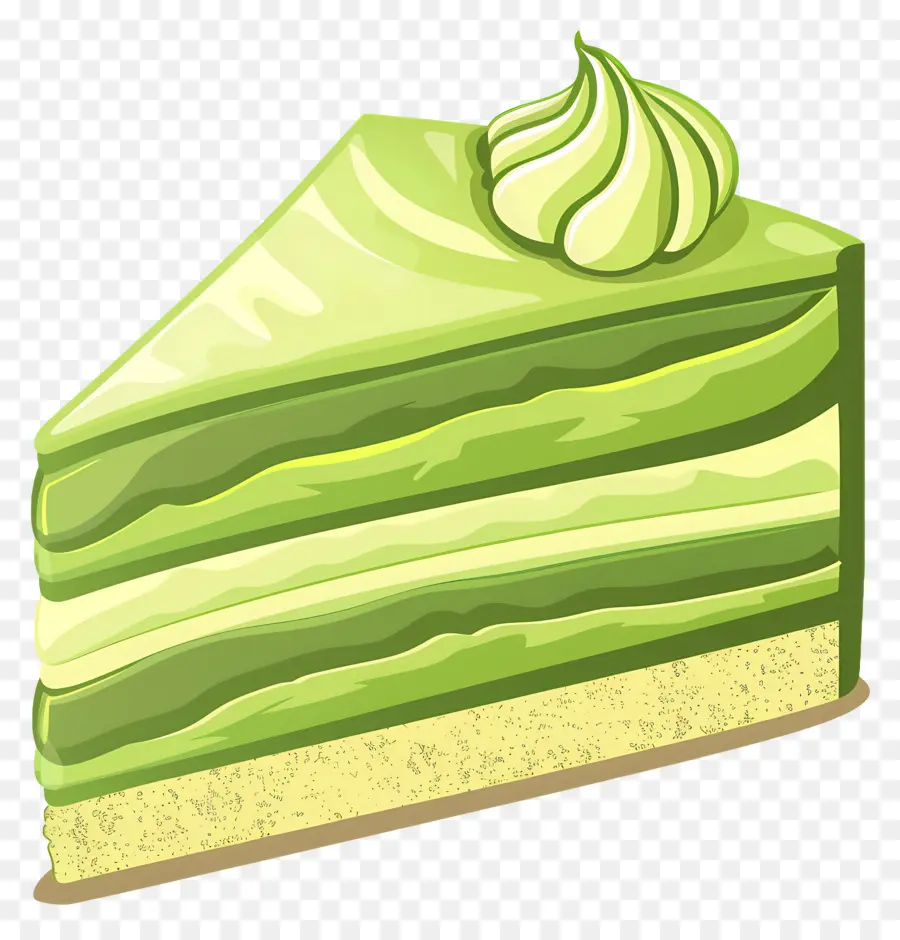 Kue Matcha，Kue Hijau PNG