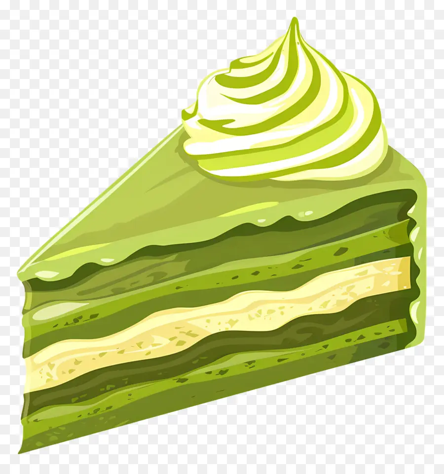 Kue Matcha，Kue Hijau PNG