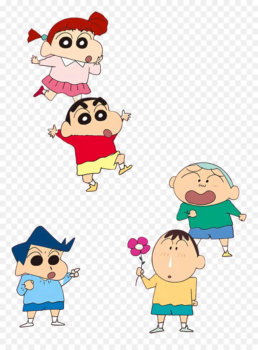 Shinchan，Sekelompok Karakter Kartun PNG