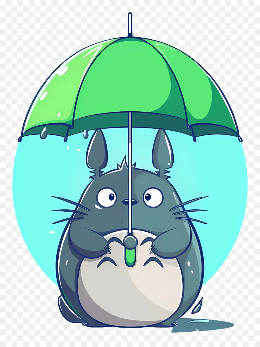 Totoro，Karakter Dengan Payung PNG