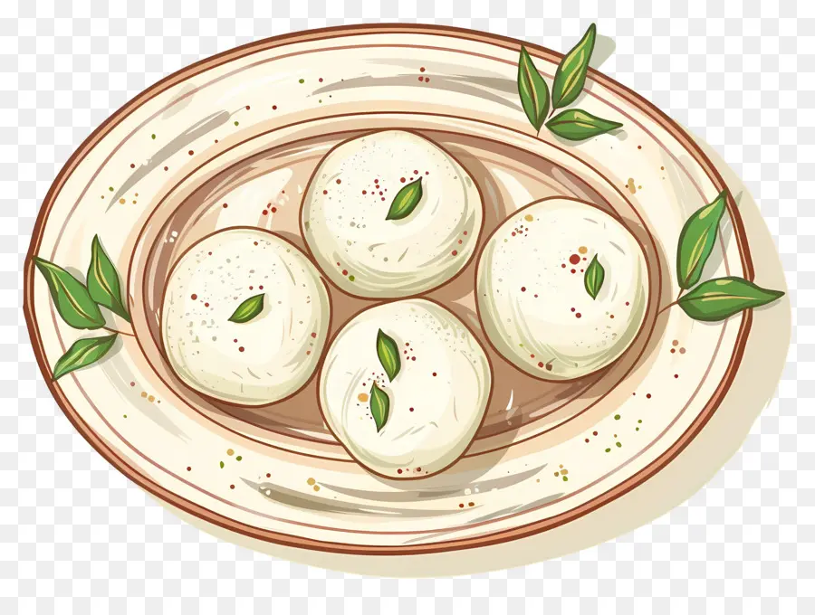 Rasgulla，Bola Mozzarella PNG