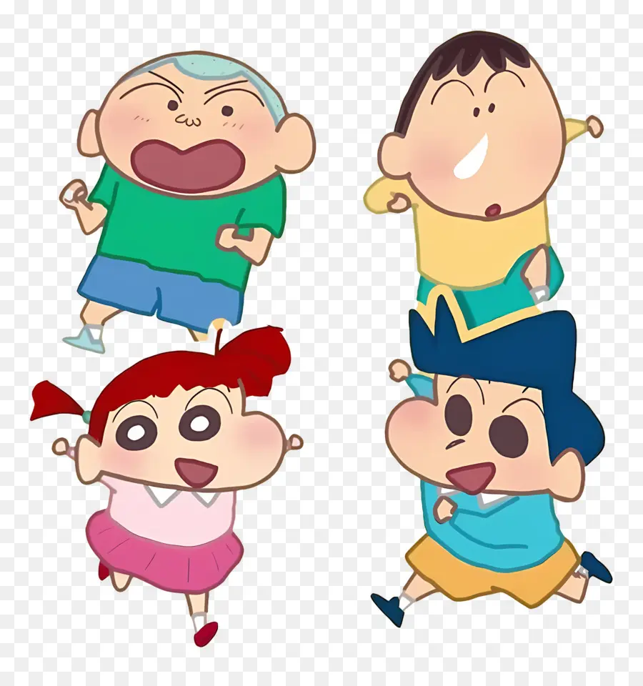 Shinchan，Sekelompok Karakter Kartun PNG