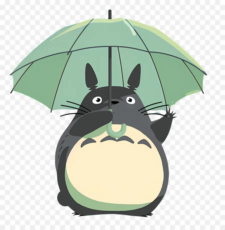 Totoro，Karakter Dengan Payung PNG