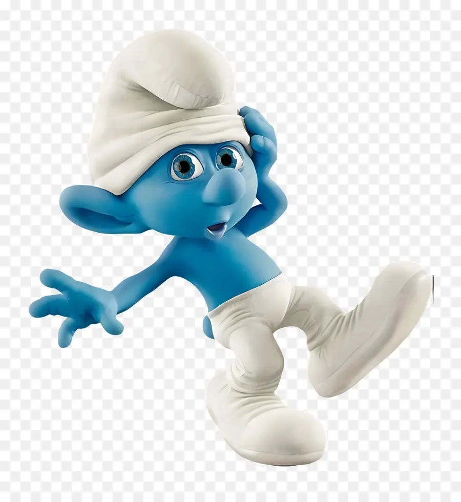 Smurf Yang Kikuk，Karakter Kartun Biru PNG